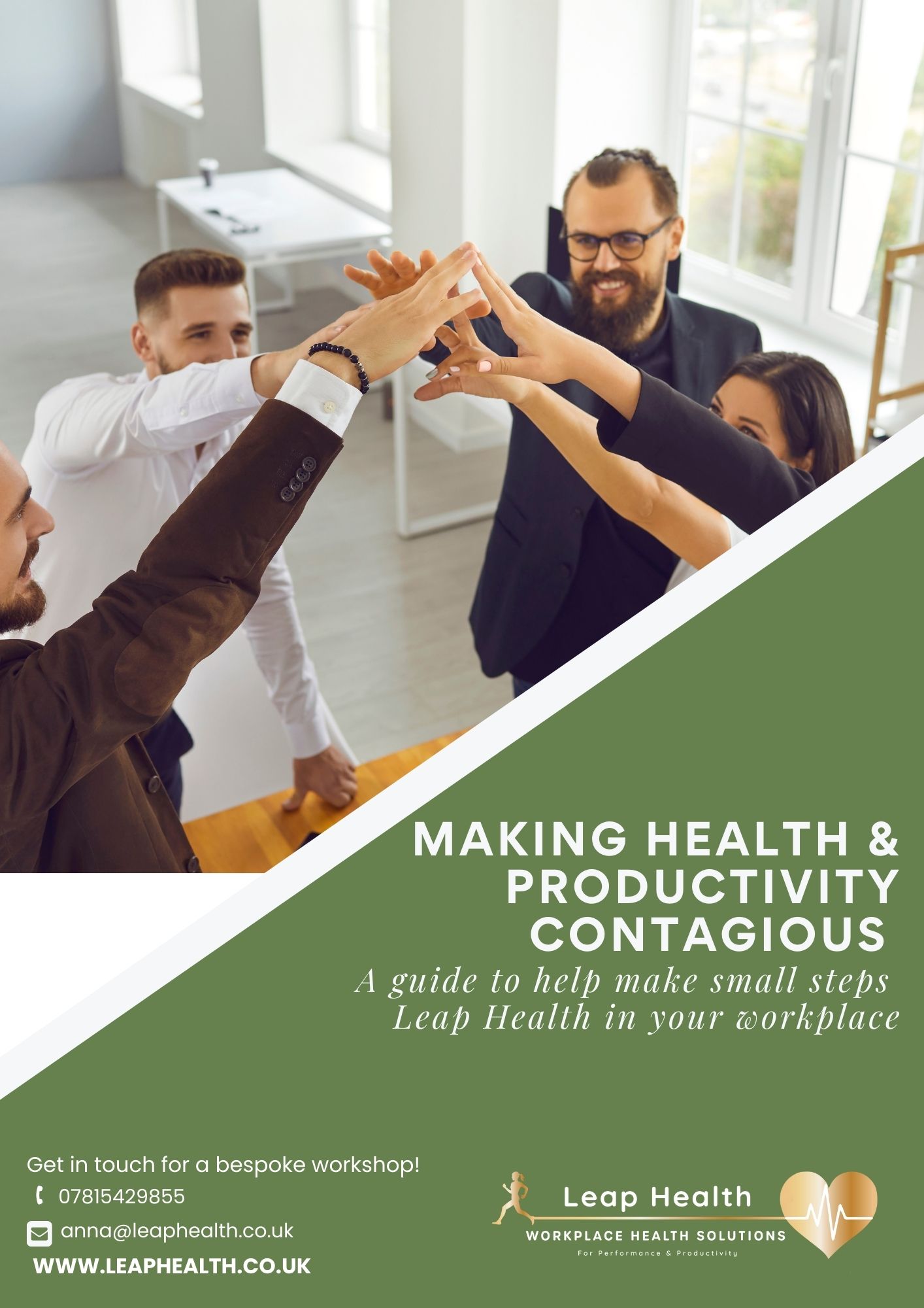 Workplace health workshops leap health brochure